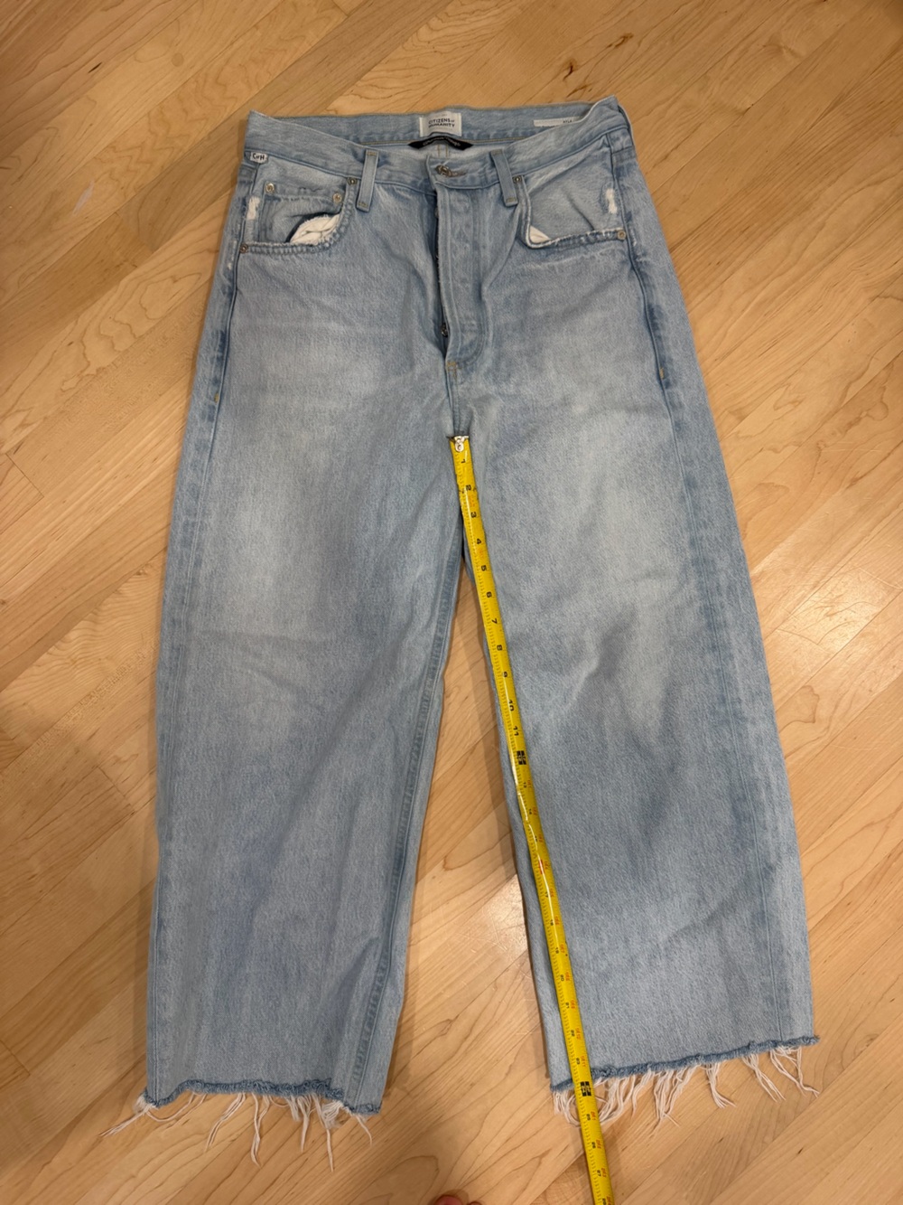 Citizens Of Humanity Light Blue Ankle Crop Jeans - Ayla
